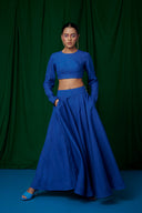 Neelam Linen Ghera Skirt On Sale