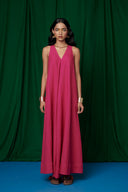 Rani Linen Flared Dress On Sale