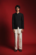 Pearl Silk Men's Straight Pleated Pants