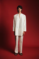 Pearl Silk Men's Open Neck Kurta