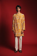 Wild Lilies Silk Men's Classic Kurta
