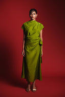 Fern Silk Women's Drape Dress