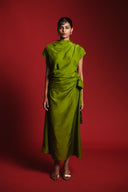 Fern Silk Women's Drape Dress