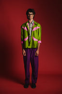 Jamun Silk Embroidered Men's Panelled Pants