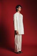 Pearl Silk Men's Open Neck Kurta