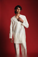 Pearl Silk Men's Open Neck Kurta