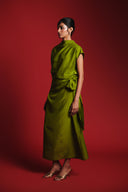 Fern Silk Women's Drape Dress