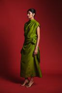 Fern Silk Women's Drape Dress