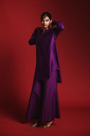 Jamun Silk Women's Keyhole Kurta