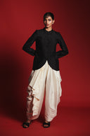 Charcoal Silk Women's Mandarin Jacket