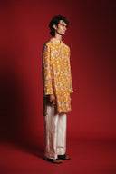 Wild Lilies Silk Men's Classic Kurta