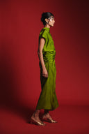 Fern Silk Women's Drape Dress