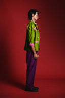Jamun Silk Embroidered Men's Panelled Pants