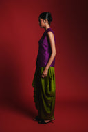 Fern Silk Women's Drape Skirt Pants