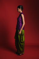 Jamun Silk Embroidered Women's Sleeveless Jacket
