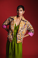 Wild Lilies Silk Women's Frayed Bolero Jacket