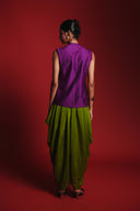 Fern Silk Women's Drape Skirt Pants