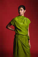 Fern Silk Women's Drape Dress