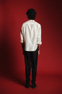 Pearl Silk Men's Shawl Collar Shirt