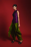 Fern Silk Women's Drape Skirt Pants
