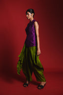 Fern Silk Women's Drape Skirt Pants