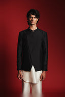 Pearl Silk Men's Straight Pleated Pants