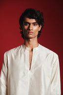 Pearl Silk Men's Open Neck Kurta