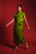 Fern Silk Women's Drape Dress