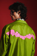 Fern Silk Embroidered Men's Applique Jacket