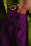 Fern Silk Embroidered Men's Applique Jacket
