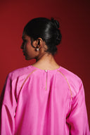 Gulabi Silk Embroidered Women's Kimono Kurta