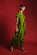 Fern Silk Women's Puff Sleeve Maxi Dress