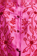 Gulabi Silk Embroidered Women's Mandarin Top