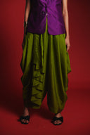 Fern Silk Women's Drape Skirt Pants