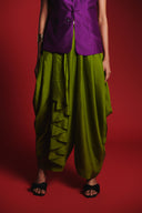 Fern Silk Women's Drape Skirt Pants