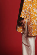 Wild Lilies Silk Men's Classic Kurta