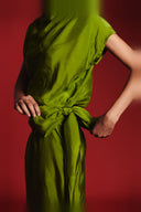 Fern Silk Women's Drape Dress