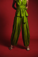 Fern Silk Women's Lapel Blazer Top