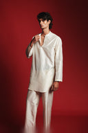 Pearl Silk Men's Open Neck Kurta