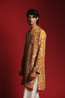 Wild Lilies Silk Men's Classic Kurta