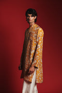 Wild Lilies Silk Men's Classic Kurta