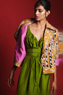 Wild Lilies Silk Women's Frayed Bolero Jacket