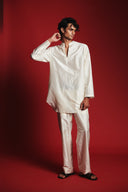 Pearl Silk Men's Open Neck Kurta