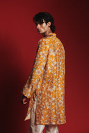 Wild Lilies Silk Men's Classic Kurta