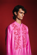 Gulabi Silk Men's Dhoti Salwar