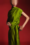 Fern Silk Women's Drape Dress