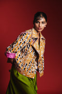 Wild Lilies Silk Women's Frayed Bolero Jacket