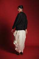 Charcoal Silk Women's Mandarin Jacket