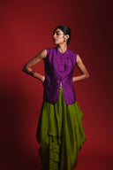 Fern Silk Women's Drape Skirt Pants