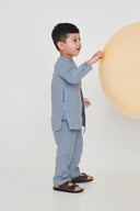 Sky Linen Boys Side Open Kurta Set